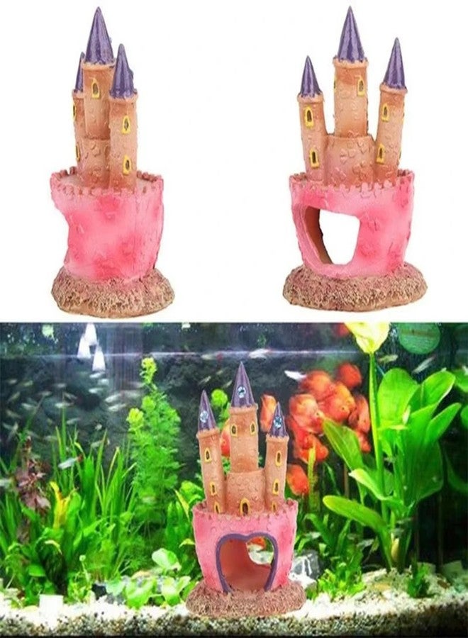 Elecphbo 3D Resin Aquarium Decoration Castle - Cartoon Fish Tank Ornament, Non-Toxic Safe for Freshwater/Saltwater Tanks, Colorful Design, Enhances Underwater Environment (Multicolor) - Image 4